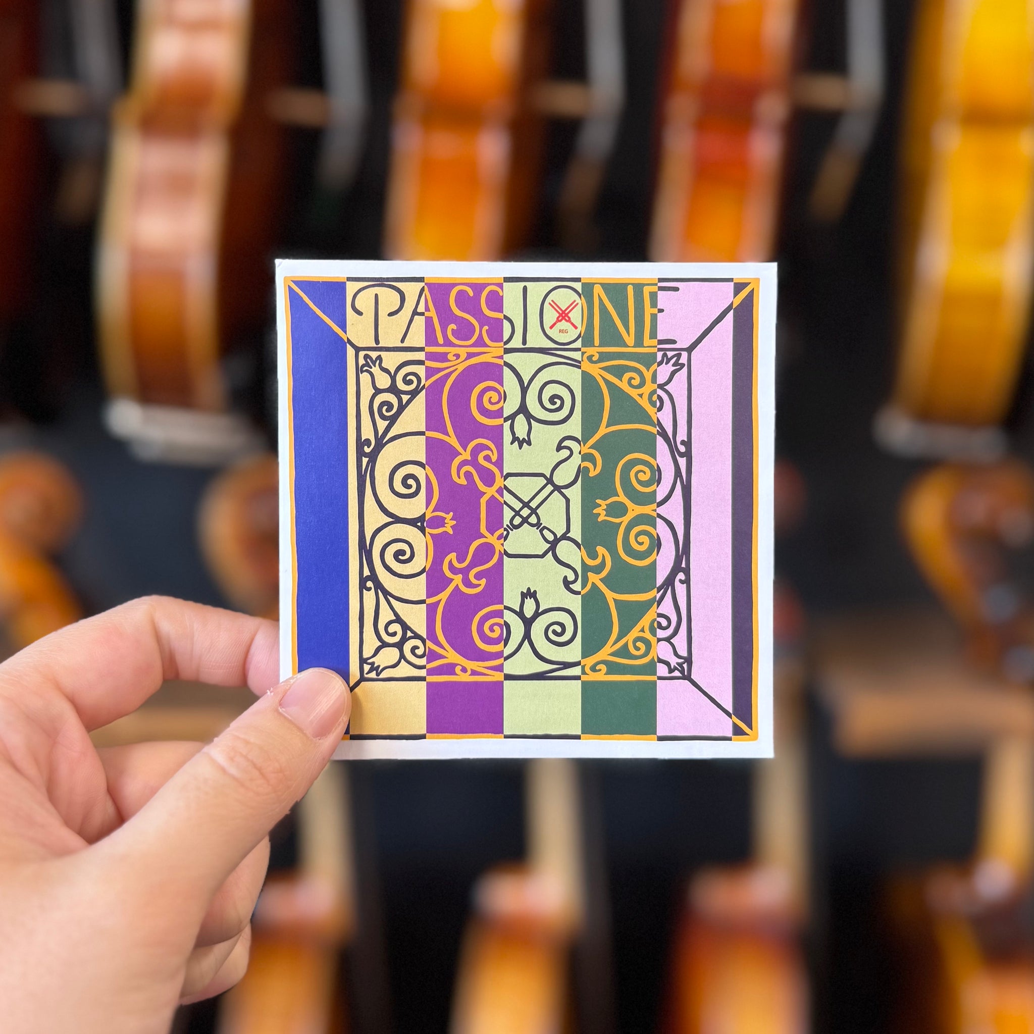 Stamperia Colorata Forma A5 - Decorazioni In Legno Precolorate "Passione", Violino E Danza, Per Scrapbooking E Progetti Creativi