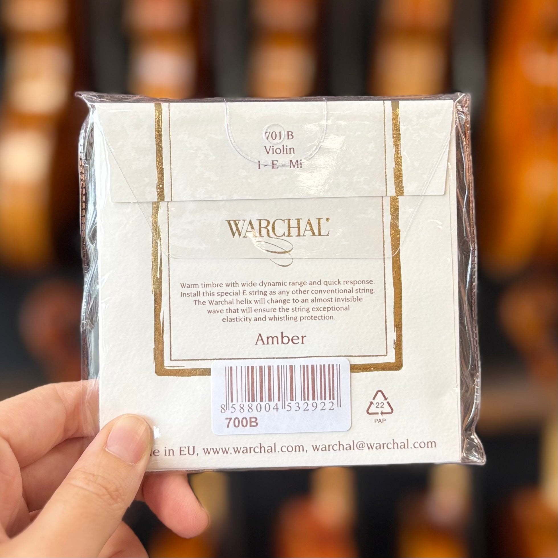 Warchal Amber Violin String Set 4/4