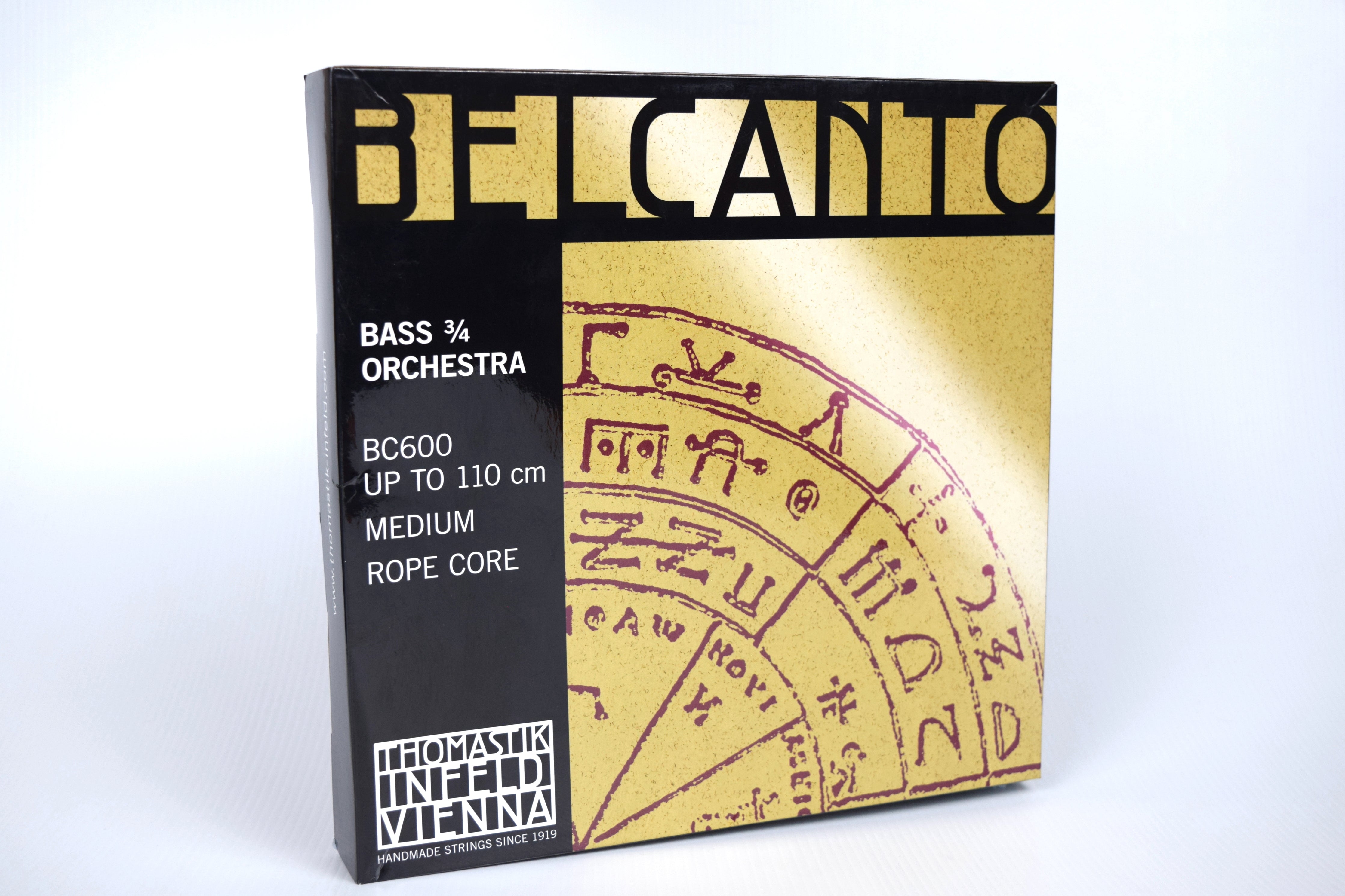 Belcanto Double Bass 3/4 String Set - Orchestra Medium