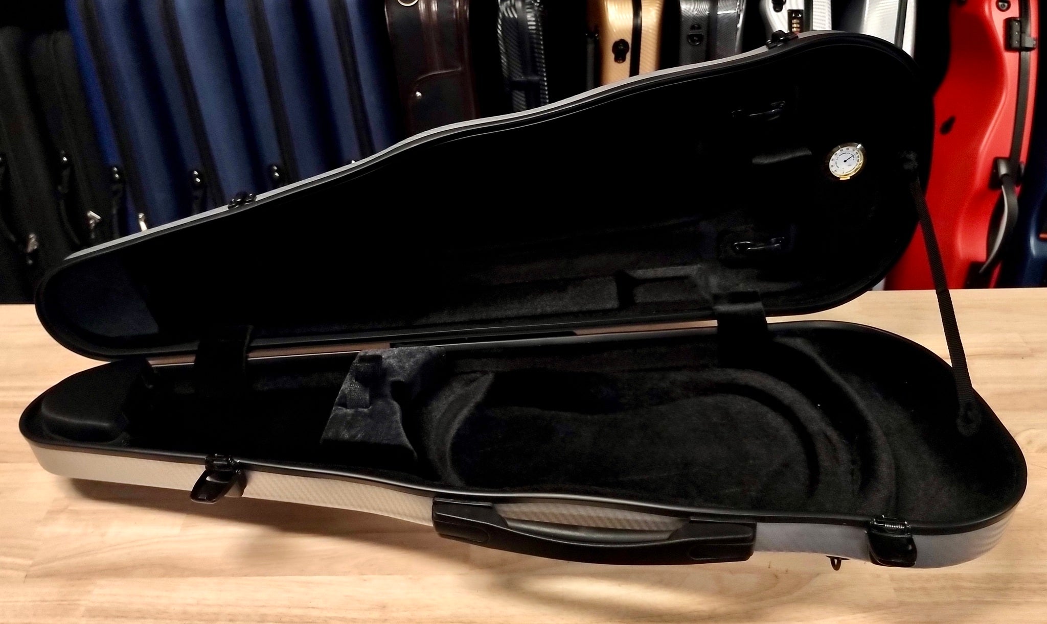 FS Shaped Violin Hard Case - Silver