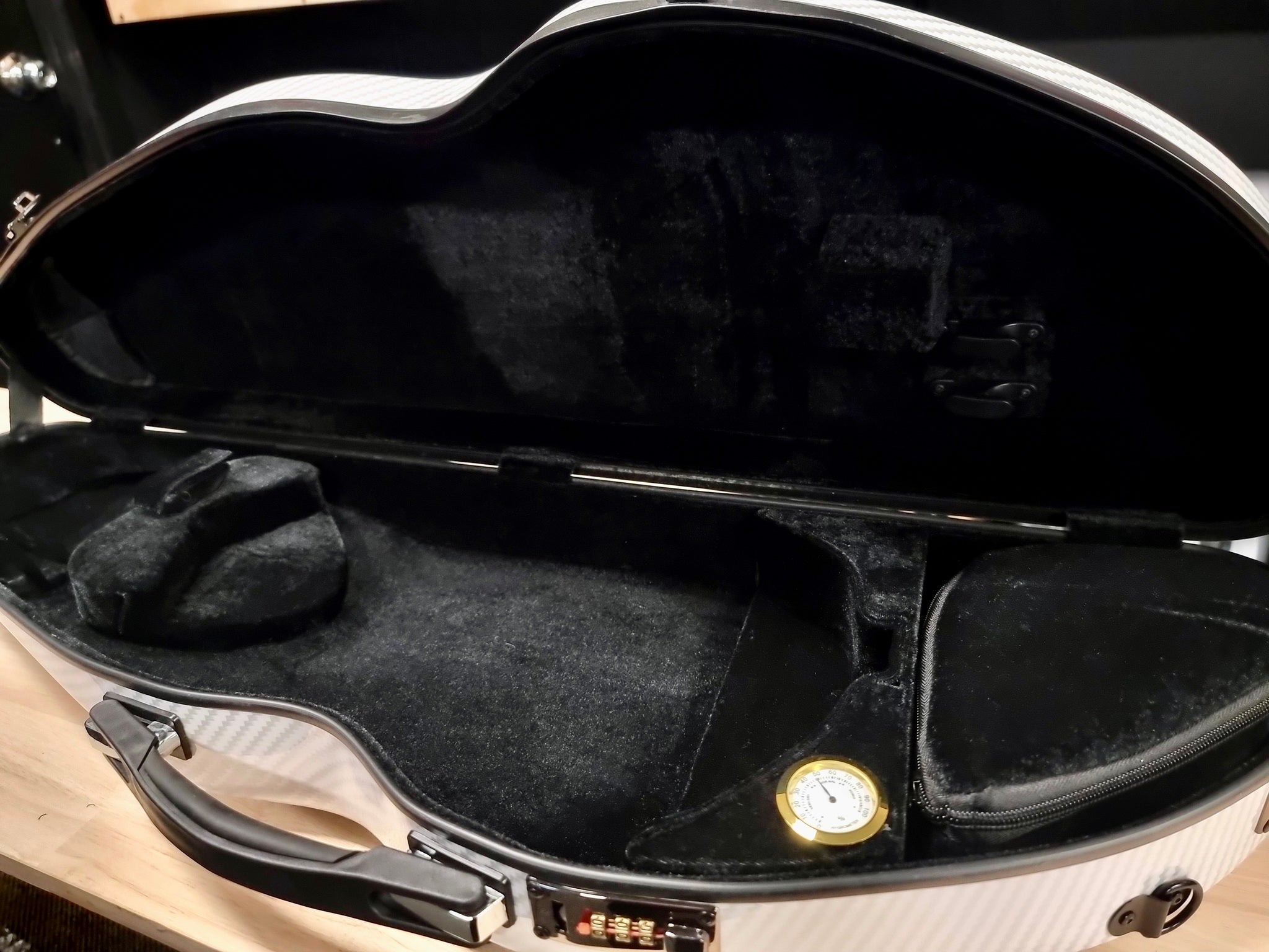 FS Shaped Violin Hard Case - White