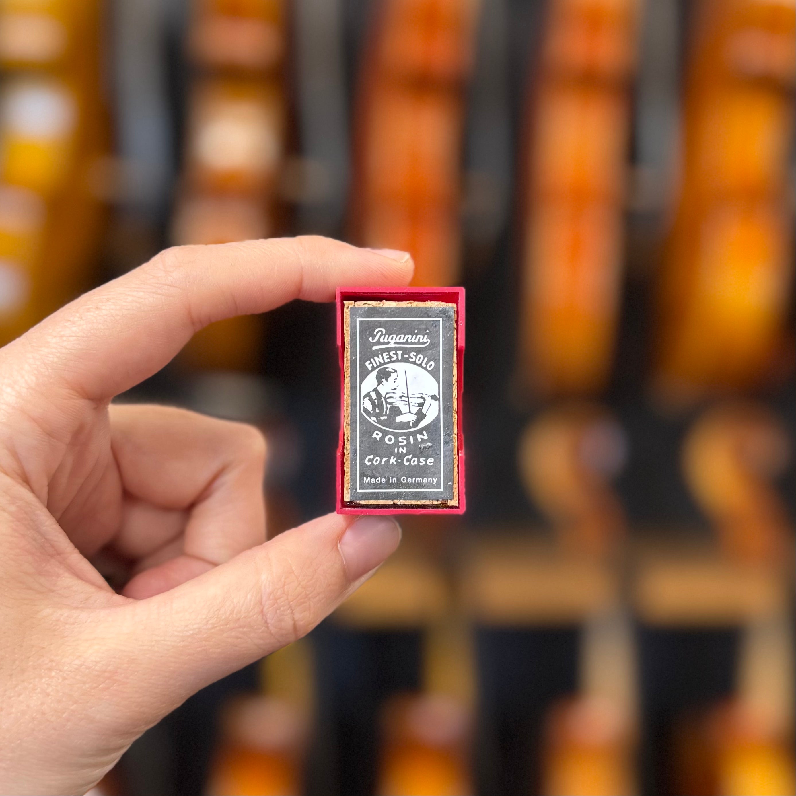 Paganini Violin Rosin with Cork Cover