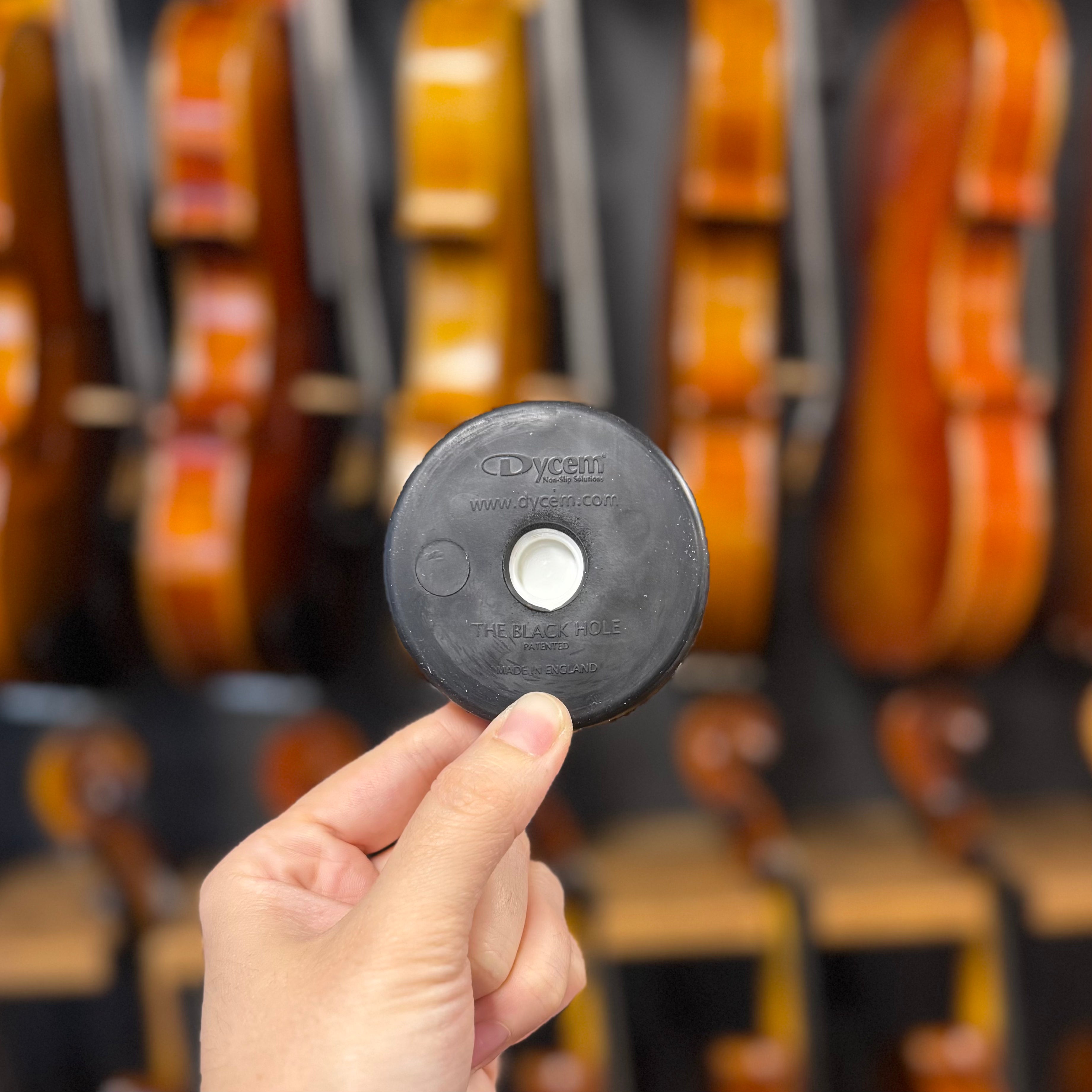 Dycem Black Hole End Pin Holder Cello/Bass
