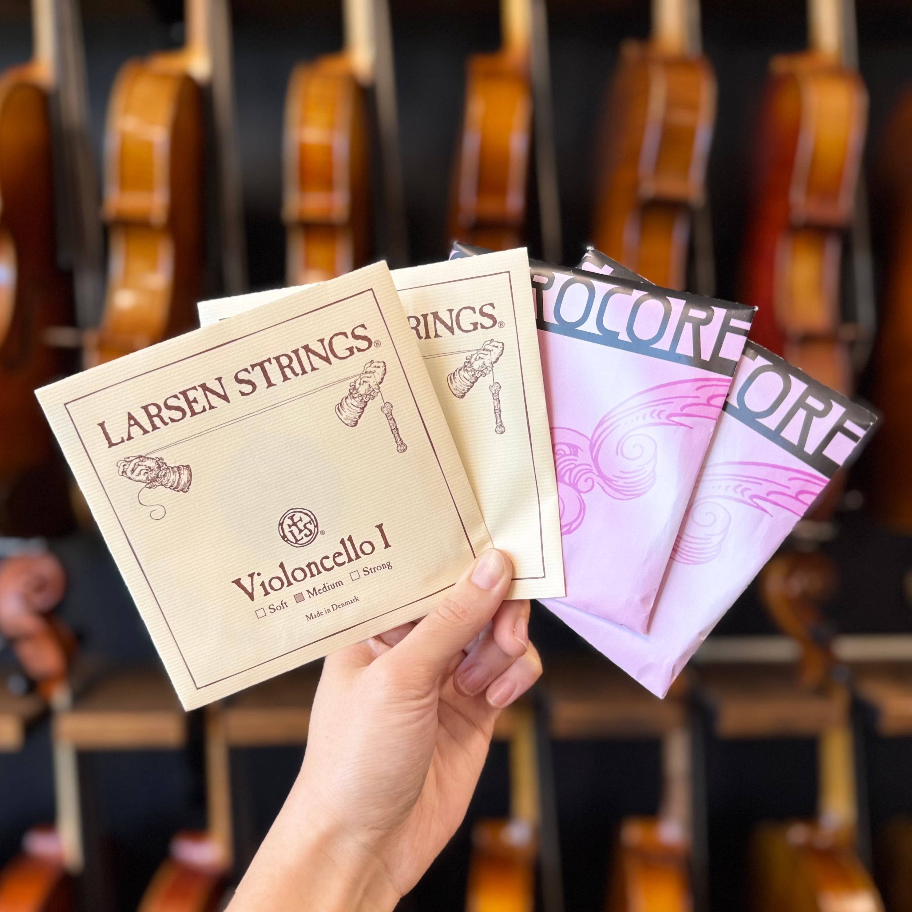 Larsen & Spirocore Tungsten Combined Cello String Set 4/4