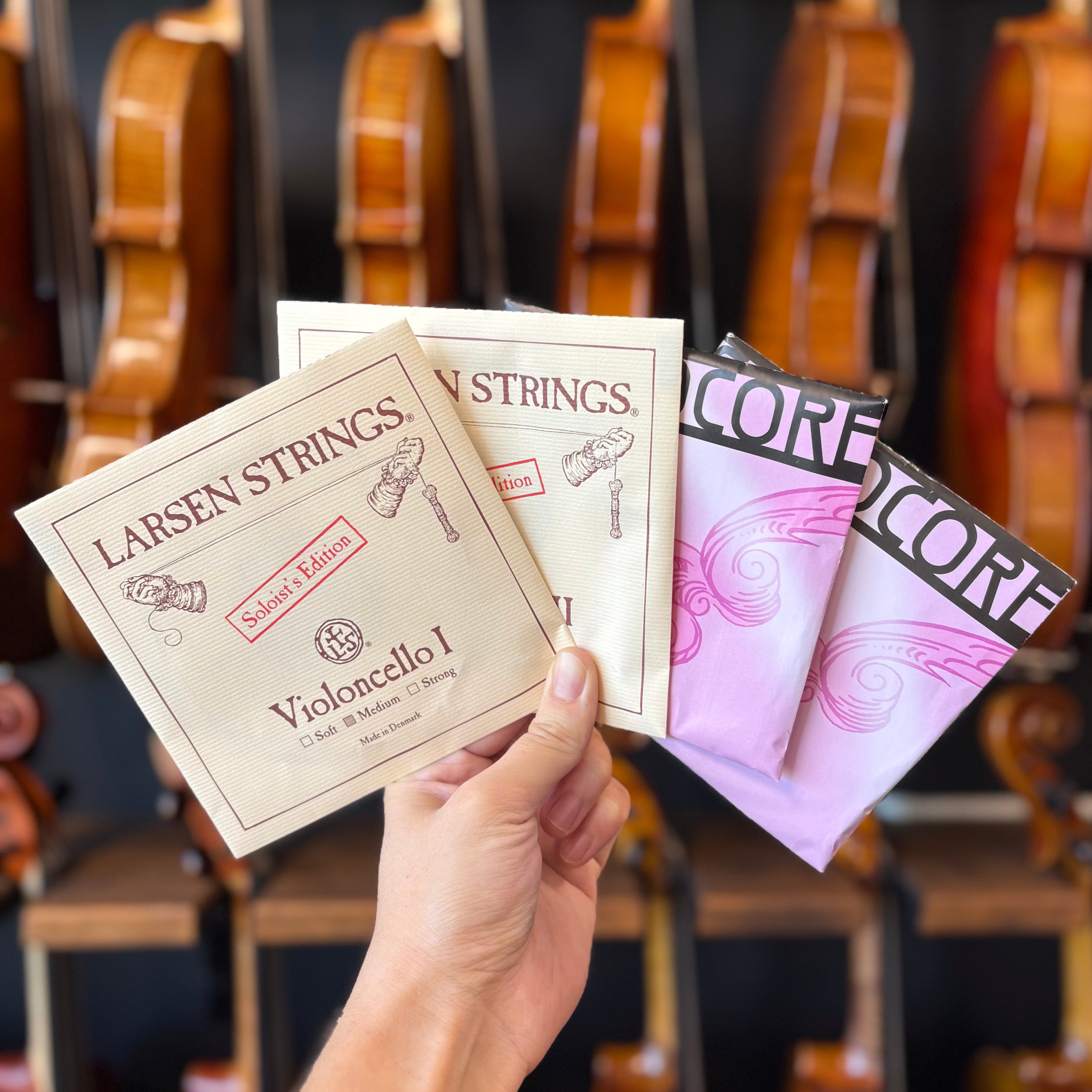 Larsen Soloist & Spirocore Tungsten Combined Cello String Set 4/4