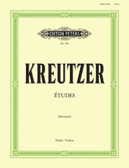 Kreutzer Etudes - Peters Edition - Dalseno String Studio