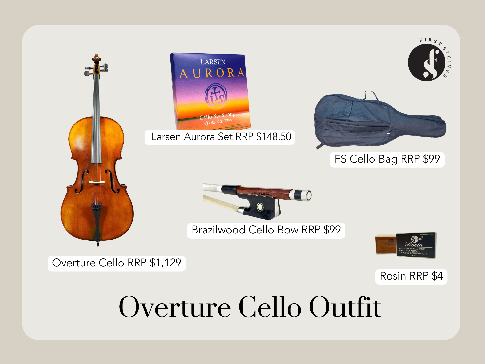 Overture Cello Outfit