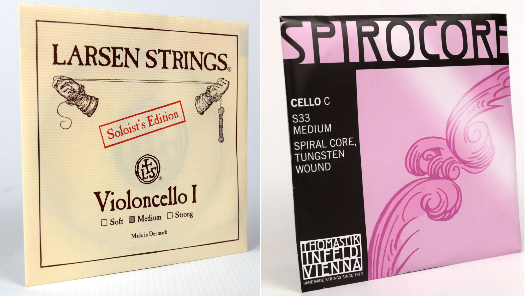 4/4　Combined　Set　Spirocore　Tungsten　Larsen　String　Soloist　Cello